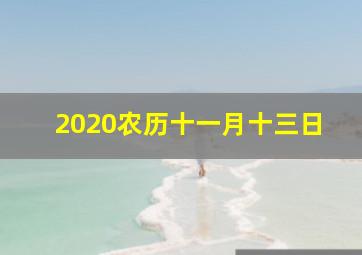 2020农历十一月十三日