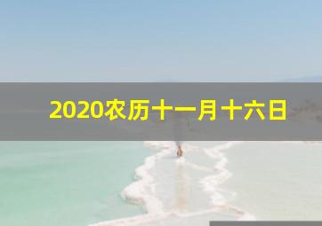 2020农历十一月十六日