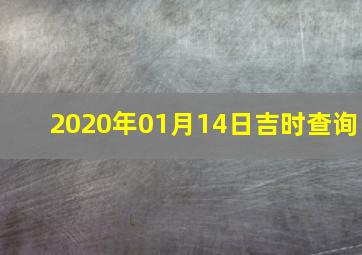 2020年01月14日吉时查询