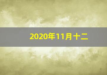 2020年11月十二