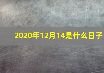 2020年12月14是什么日子