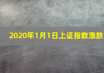 2020年1月1日上证指数涨跌