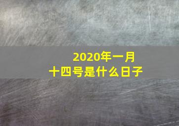 2020年一月十四号是什么日子