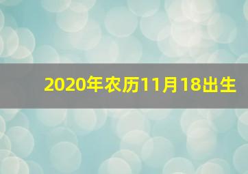 2020年农历11月18出生