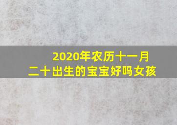 2020年农历十一月二十出生的宝宝好吗女孩