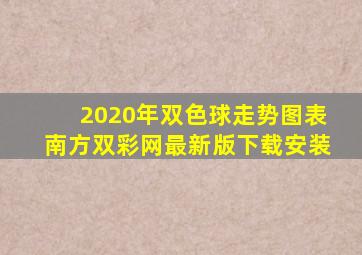 2020年双色球走势图表南方双彩网最新版下载安装