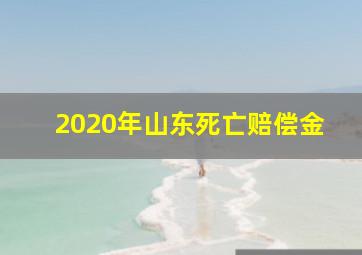 2020年山东死亡赔偿金