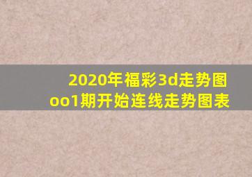 2020年福彩3d走势图oo1期开始连线走势图表