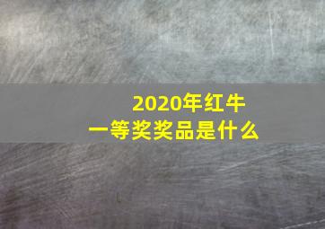 2020年红牛一等奖奖品是什么