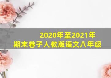 2020年至2021年期末卷子人教版语文八年级