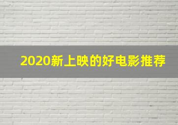 2020新上映的好电影推荐