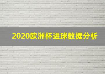 2020欧洲杯进球数据分析