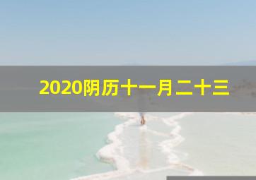 2020阴历十一月二十三