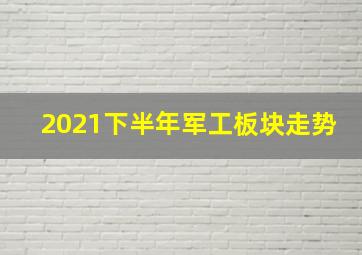 2021下半年军工板块走势