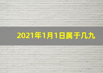 2021年1月1日属于几九