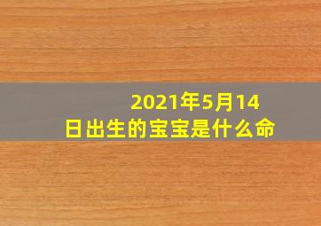 2021年5月14日出生的宝宝是什么命