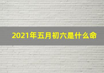 2021年五月初六是什么命