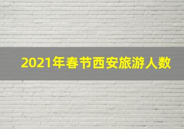 2021年春节西安旅游人数