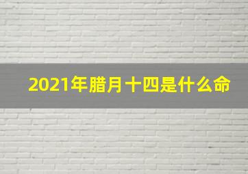 2021年腊月十四是什么命