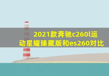 2021款奔驰c260l运动星耀臻藏版和es260对比