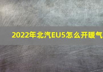 2022年北汽EU5怎么开暖气