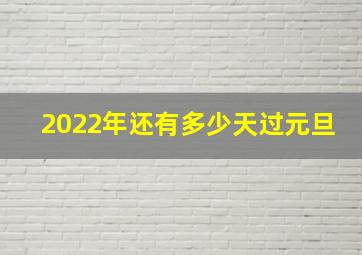 2022年还有多少天过元旦