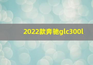 2022款奔驰glc300l