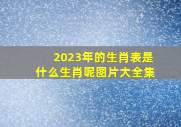 2023年的生肖表是什么生肖呢图片大全集