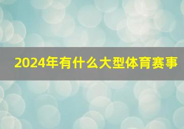 2024年有什么大型体育赛事