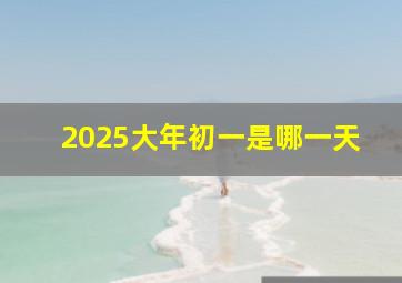 2025大年初一是哪一天