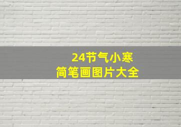 24节气小寒简笔画图片大全