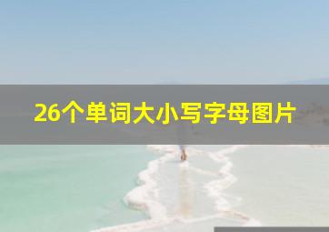 26个单词大小写字母图片