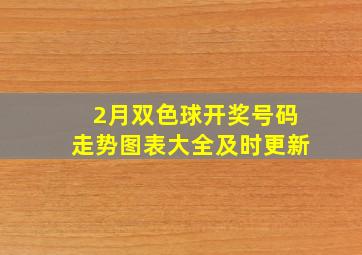 2月双色球开奖号码走势图表大全及时更新