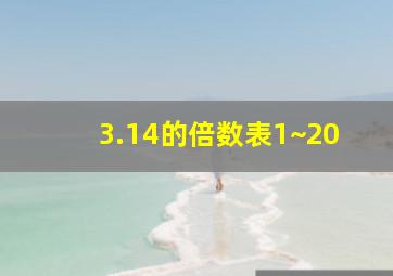 3.14的倍数表1~20