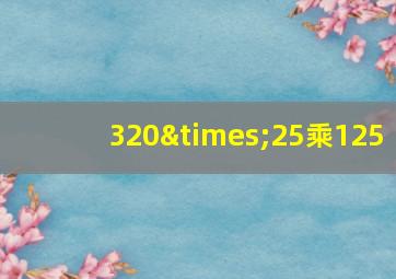 320×25乘125