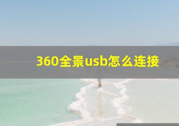 360全景usb怎么连接