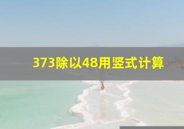 373除以48用竖式计算