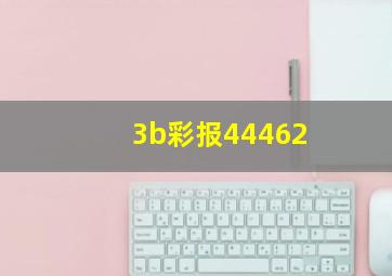 3b彩报44462