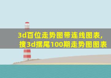 3d百位走势图带连线图表,搜3d摆尾100期走势图图表