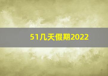 51几天假期2022