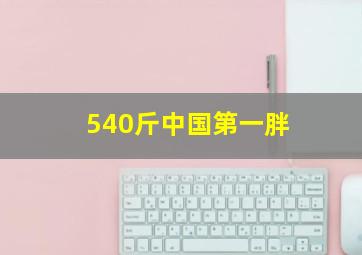 540斤中国第一胖