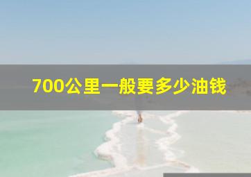 700公里一般要多少油钱