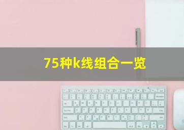 75种k线组合一览