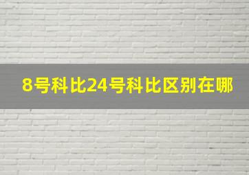 8号科比24号科比区别在哪