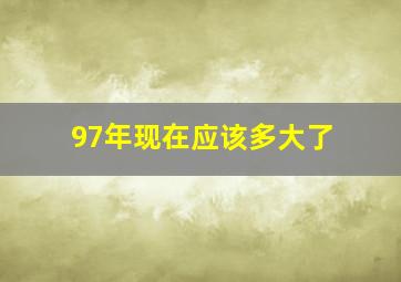 97年现在应该多大了