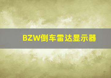 BZW倒车雷达显示器