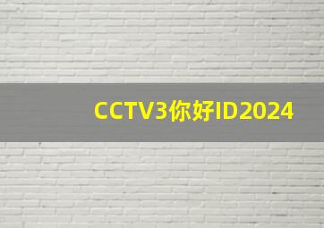 CCTV3你好ID2024