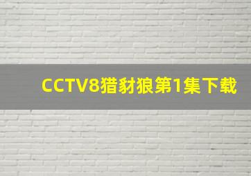 CCTV8猎豺狼第1集下载