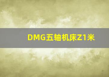 DMG五轴机床Z1米