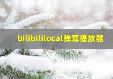 bilibililocal弹幕播放器